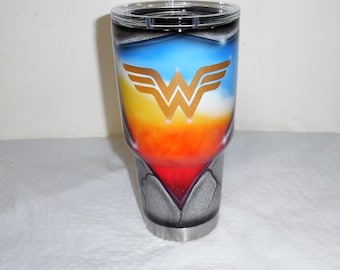 Personalized Tumbler: Airbrushed Granite Look, Yeti