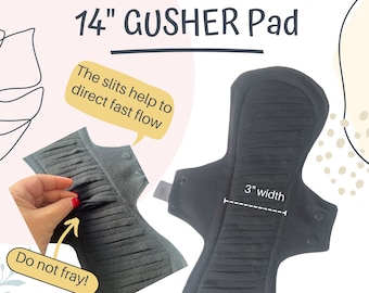 14 "Herbruikbare Gusher Menstruatie Pad Sanitair Zwaar of Extra Zwaar flow