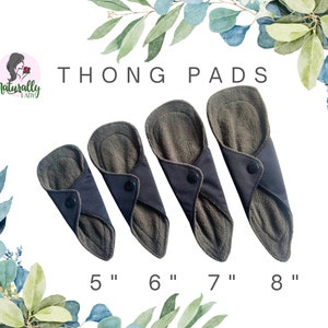 Mini Thong Panty liner reusable menstrual sanitary pads towels napkins zero waste gift for her