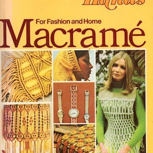 Golden Hands Macrame Pattern Book. PDF Download. 50 Macrame Patterns. Instant Download