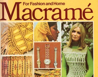 Golden Hands Macrame Pattern Book. PDF Download. 50 Macrame Patterns. Instant Download