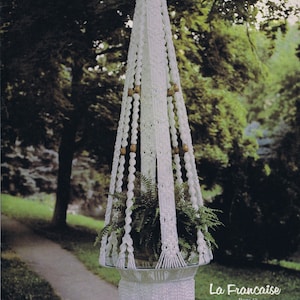 Macrame Plant Hanger PDF Pattern.Macrame Wall Hanging.digital download.vintage macrame.vintage pattern.craft pattern.fiber art