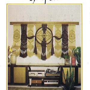 Vintage Macrame Wall Hanging PDF Pattern.Macrame Wall Hanging PDF Pattern Book.vintage macrame.vintage pattern.craft pattern.fiber art