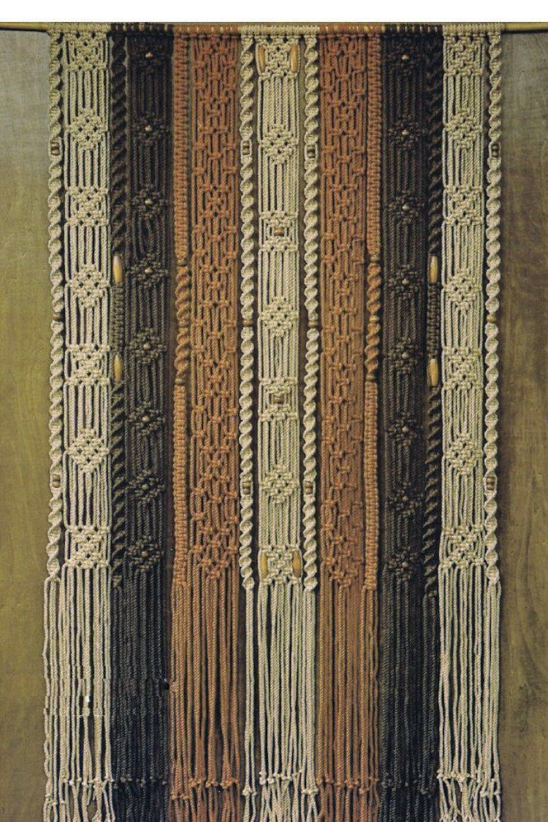 Macrame Wall Hanging PDF Pattern Book. Digital Download. Vintage