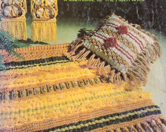 Macrame Weaving 1977 Vintage Pattern Book. Instant PDF Digital Download