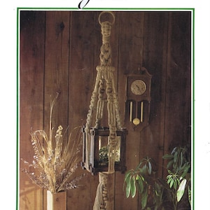 Vintage Macrame Plant Hanger PDF Pattern