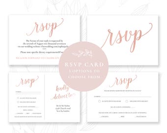 rsvp card etsy rsvp cards for wedding