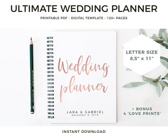 wedding planner printable etsy wedding planner printable