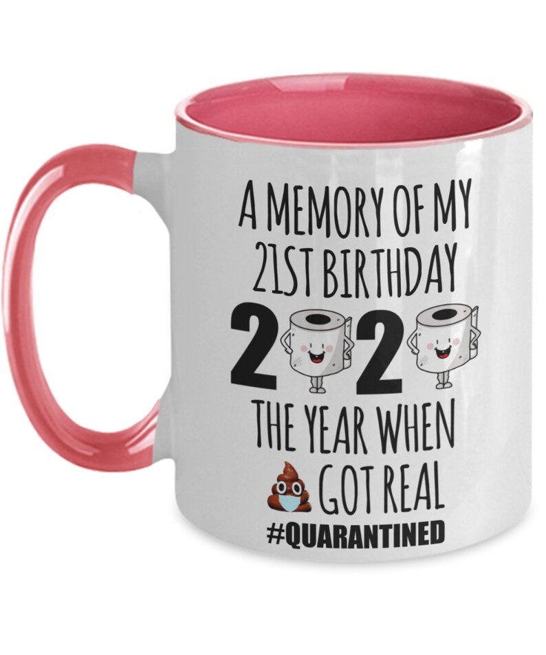 21st Birthday Quarantine Personalized Gift Shot Glass Coffee Etsy