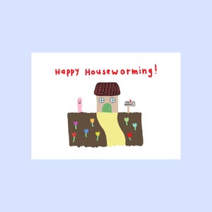 Feliz Houseworming! (cartão de boas-vindas dobrado)