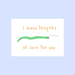 Eu tenho comprimentos de amor por você (cartão de felicitações motivacional dobrado)