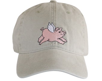 Motivational Flying Pig Hat for Animal Lovers, Unique Inspirational Gift Idea