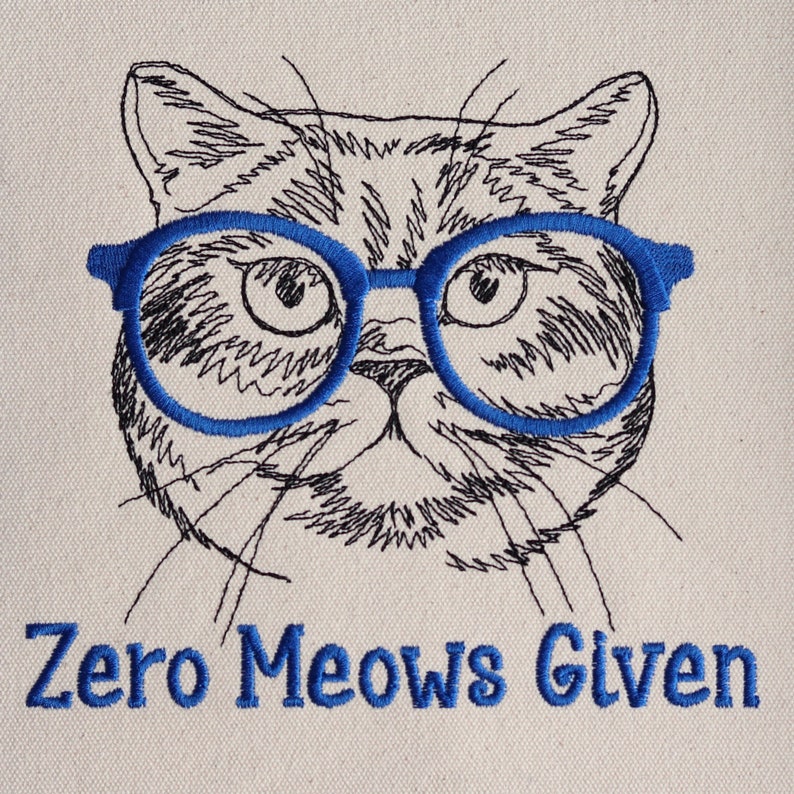 Zero Meows Given Tote Bag Cat Gifts for Cat Lovers Cat Tote Bag Cat Lover Gift for Women image 5