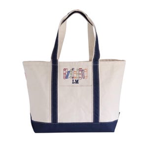 Bookish Canvas Tote Bag With Zipper and Optional Personalization, Library Book Bag, Book Lover Gift, Librarian Gifts for Readers image 11