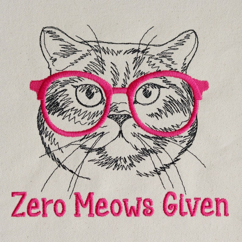 Zero Meows Given Tote Bag Cat Gifts for Cat Lovers Cat Tote Bag Cat Lover Gift for Women image 4