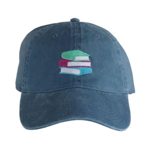 Book Stack Hat, Library Book Hat, Bookish Gifts for Women or Men, Book Lover Gift, Librarian Gifts, Light Academia Merch image 1