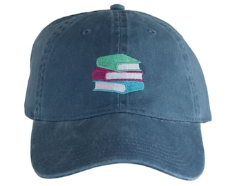 Book Stack Hat, Library Book Hat, Bookish Gifts for Women or Men, Book Lover Gift, Librarian Gifts, Light Academia Merch