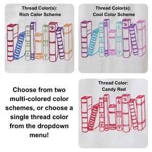 Bookish Canvas Tote Bag With Zipper and Optional Personalization, Library Book Bag, Book Lover Gift, Librarian Gifts for Readers image 3