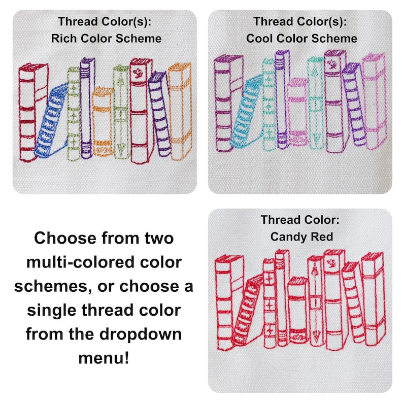 Bookish Canvas Tote Bag With Zipper and Optional Personalization, Library Book Bag, Book Lover Gift, Librarian Gifts for Readers image 3