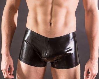 Short de sport en caoutchouc pour hommes, latex léger de 0,4 mm