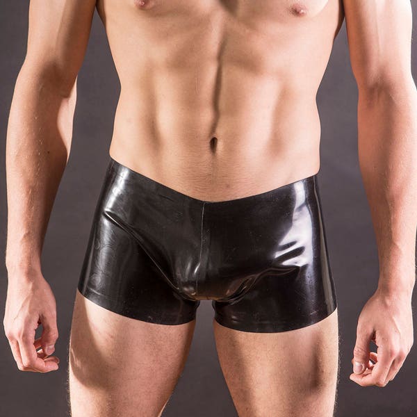 Short de sport en caoutchouc pour hommes, latex léger de 0,4 mm