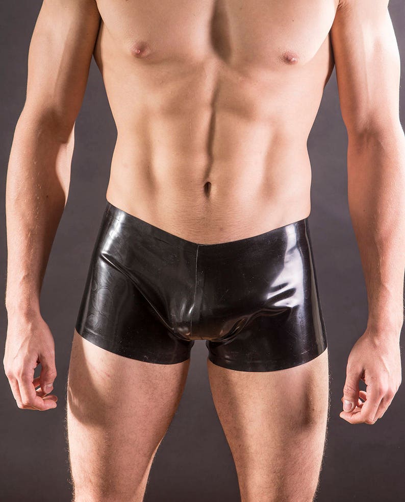 Rubber Men's Sport SHORTS, 0.4mm light weight latex image 1