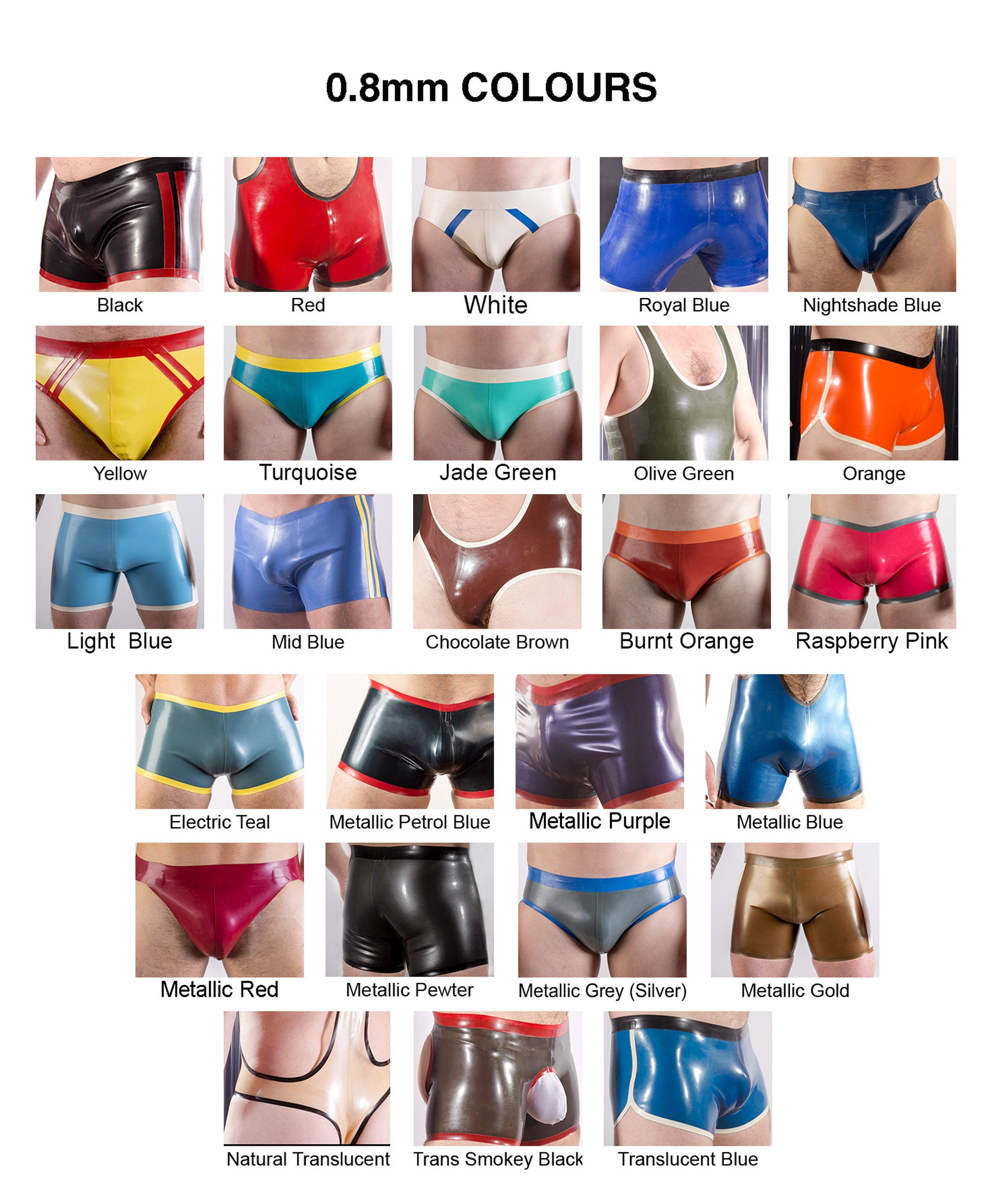 Men's Latex Jockstrap - Custom Fit, Contrast Waistband & Stripe, Snug Latex Panties For Bold Style