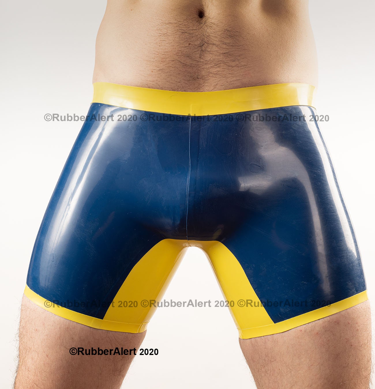 Rubber Men's Boxer SHORTS Long Leg With 