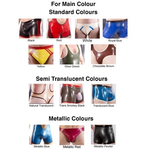 Rubber Men's Sport SHORTS, 0.4mm light weight latex image 3