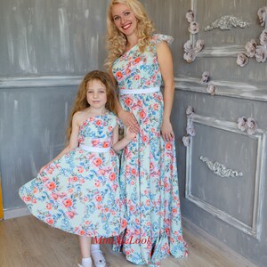 Spring Mommy and Me Outfits, Floral Maxi Dresses, Matching Mother ...