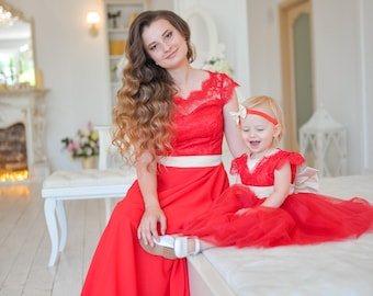 mama and baby dress