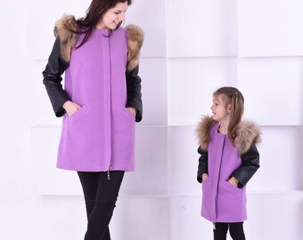 mom and daughter matching winter outfits
