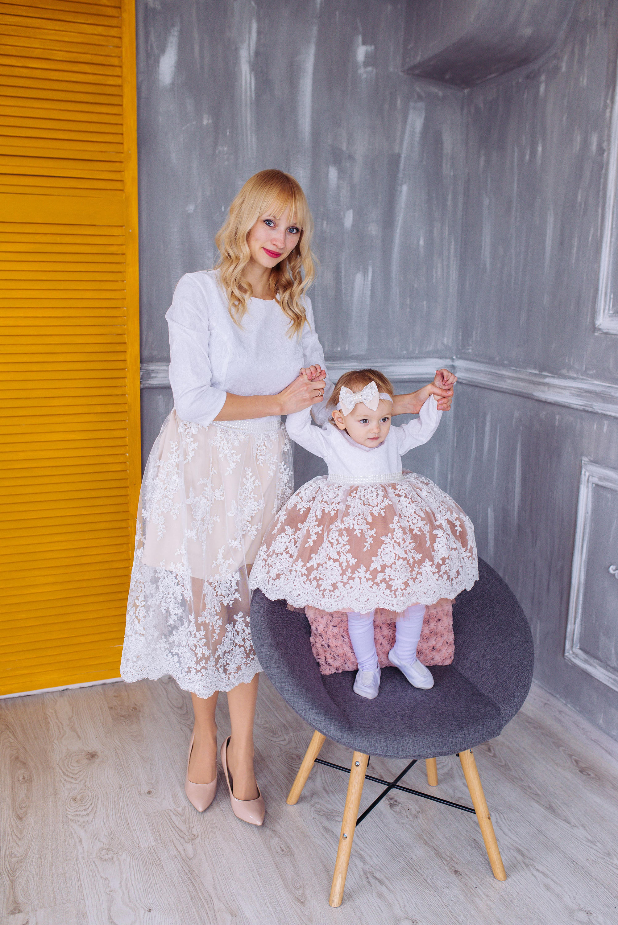 Mother Daughter Dresses Matching Dresses First Communion Dress Junior Bridesmaid Mommy and Me Dress Photoshoot Dress Christening Dress Etsy