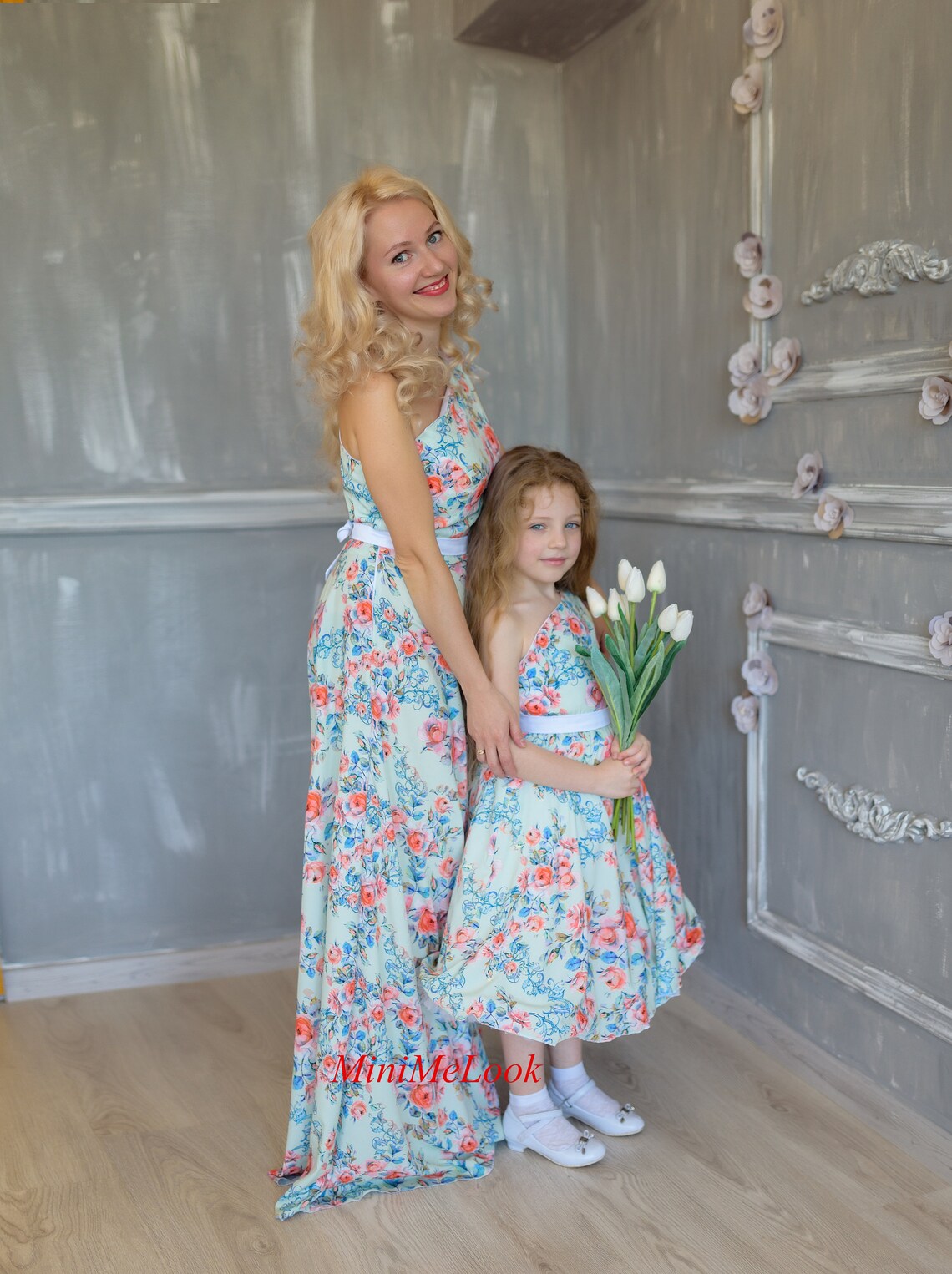 Spring Mommy and Me Outfits Floral Maxi Dresses Matching - Etsy