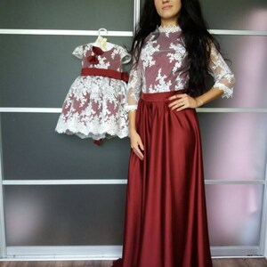 burgundy birthday dress