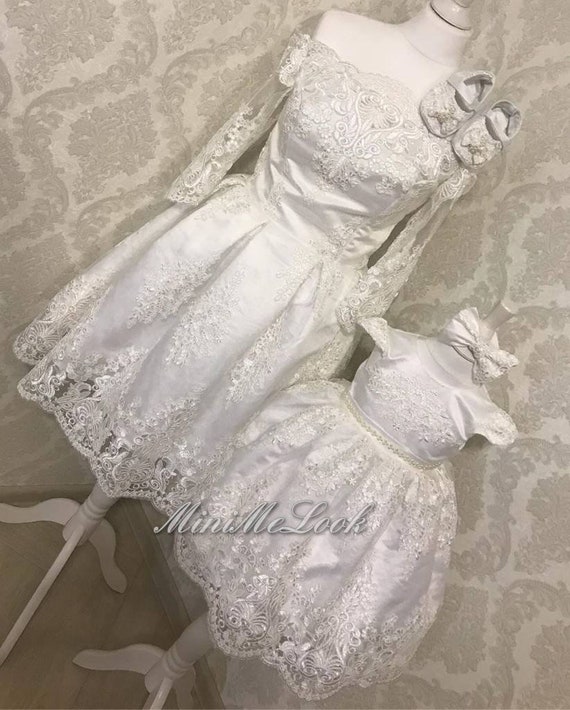 white dress for christening mother