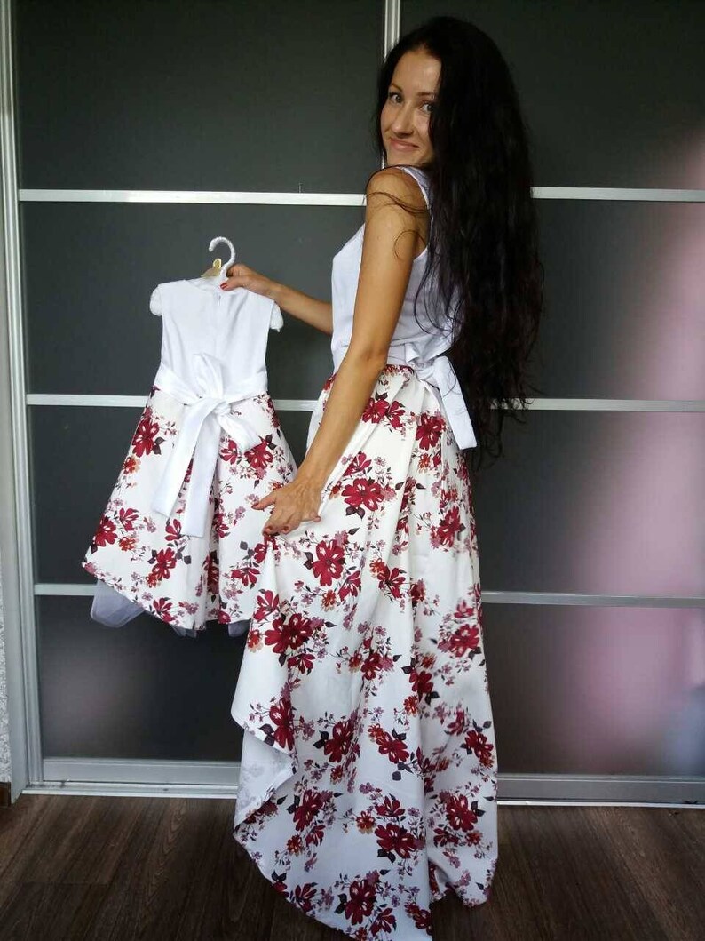 Robe mère fille assortie à des fleurs blanches robe haute Etsy France