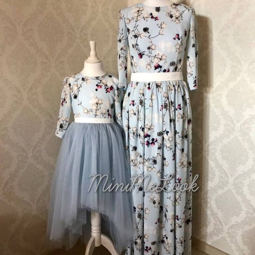 Floral Mommy and Me Dresses Mother Daughter Matching Dresses Etsy