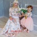 Mother Daughter Matching Dresses, Mommy And Me Outfits, Set Of Floral Dresses, Spring Photoshoot, 1st Birthday Dress, Summer Maxi Dress 
