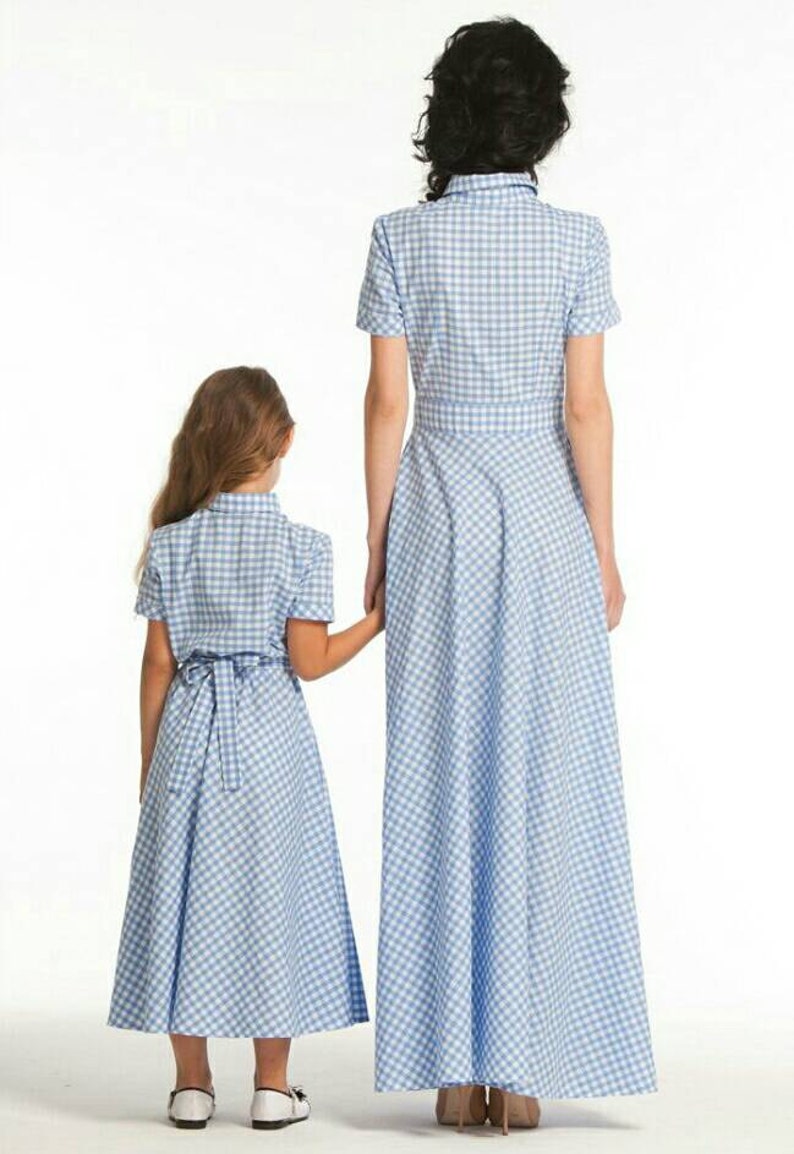 Robes coton assorti mère fille correspondant à carreaux robes Etsy