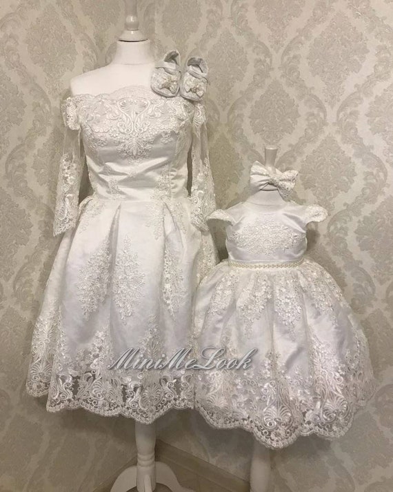 white baptism dress for mom