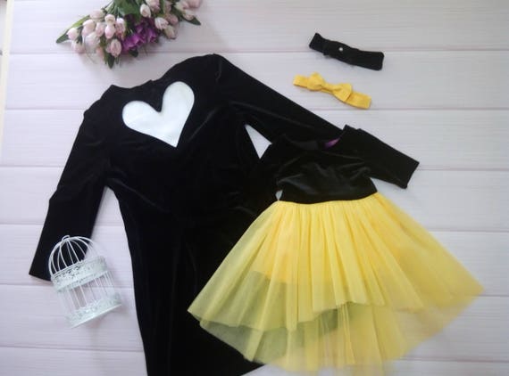 yellow mommy and me dresses