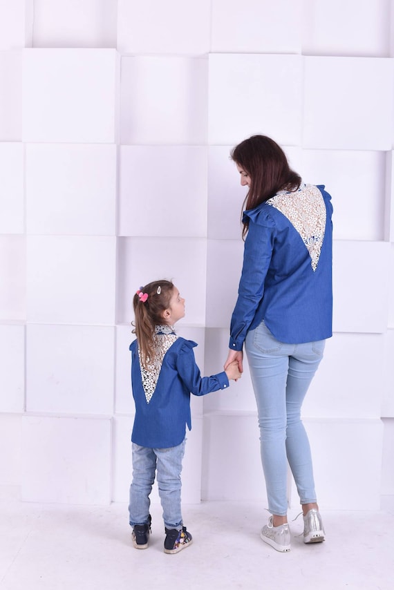 mommy and me denim outfits