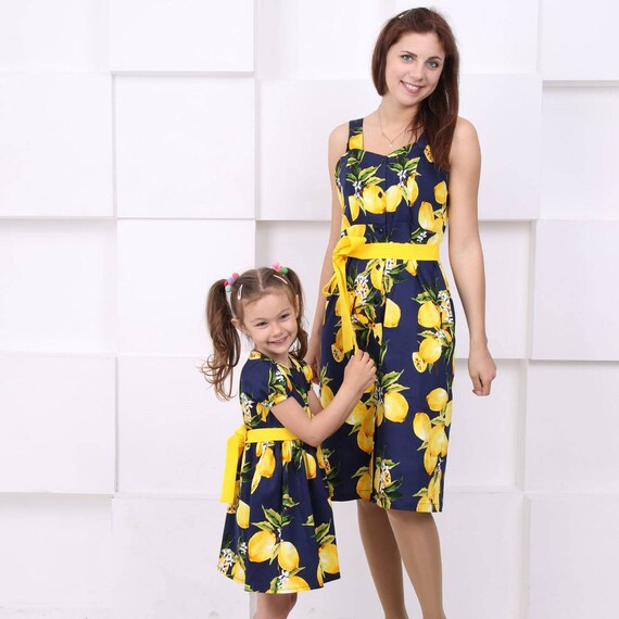 lemon print summer dress