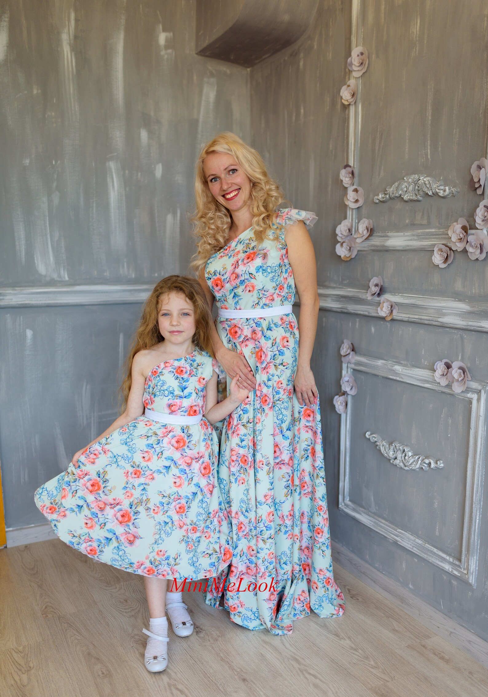 Spring Mommy and Me Outfits Floral Maxi Dresses Matching - Etsy