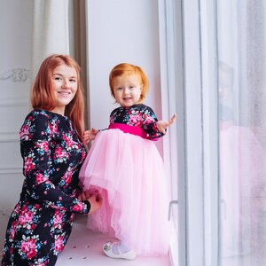 Long Sleeve Mommy and Me Dresses, Mother and Daughter Matching Outfits ...