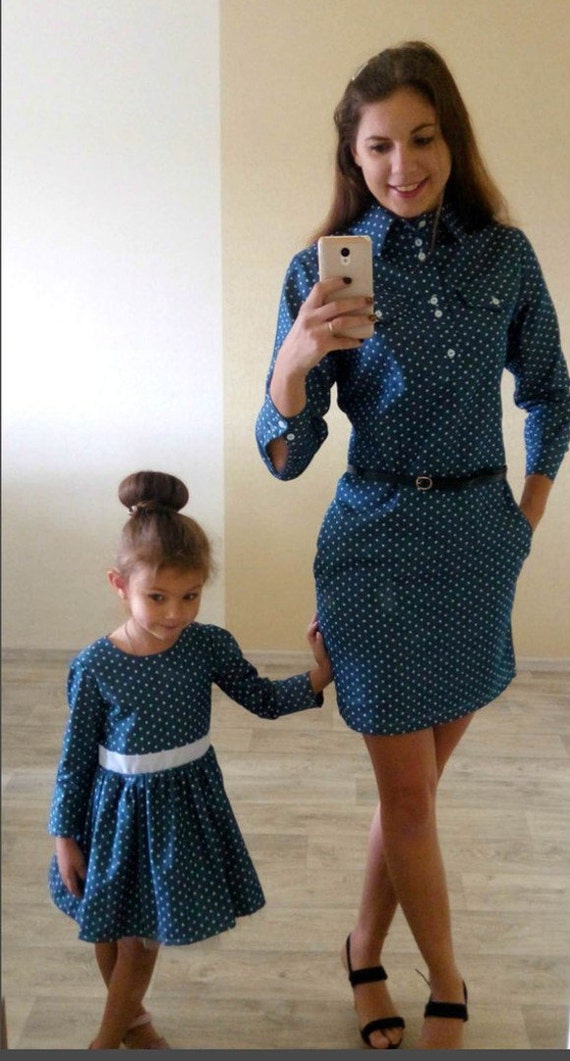 Dresses Mother Daughter Matching Outfit 