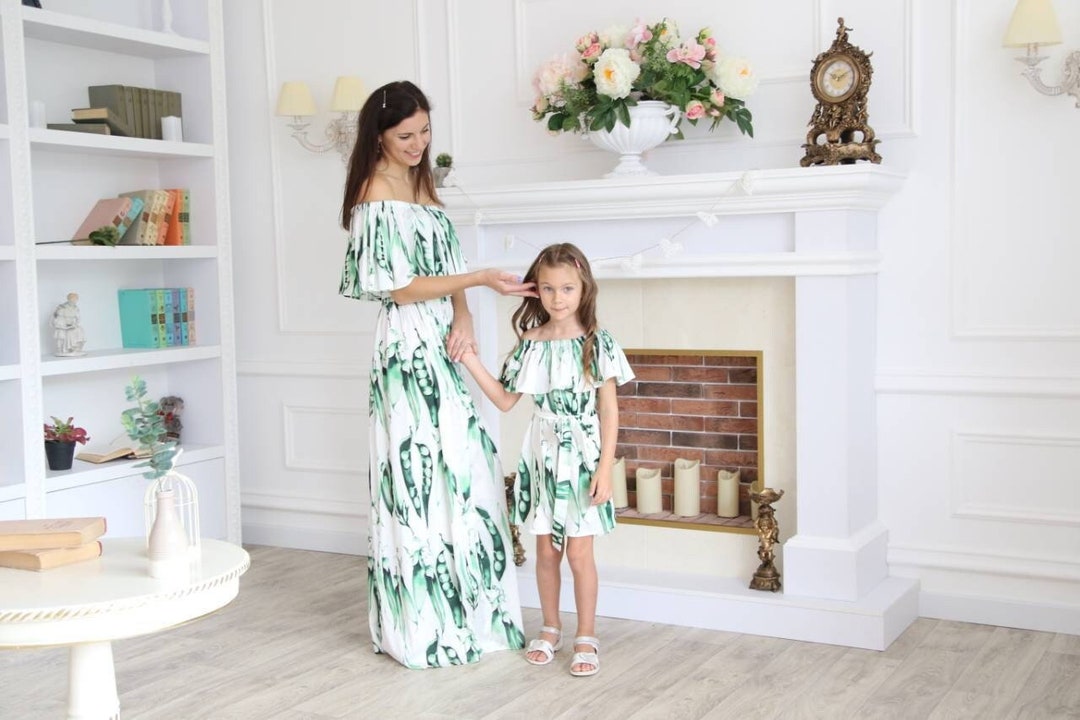 Mother Daughter Matching Dress Mommy and Me Maxi Dress off - Etsy