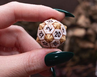 Realistic Molar Tooth D20 Dice, Resin Necromancer Dice for RPG, Horror Tabletop RPG Accessory, Grimdark Dungeon Master Gift, dark aesthetic
