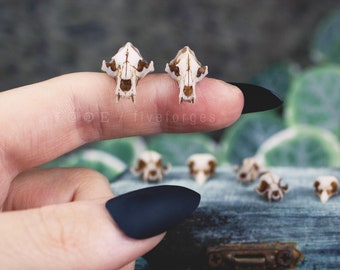 Animal skull miniatures for dollhouse, creepy accessories, BJD purposes, oddities and curiosities set, gothic horror